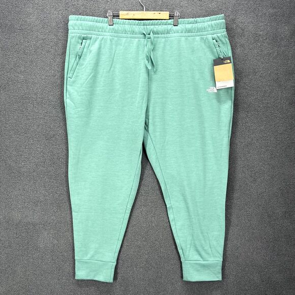 The North Face Sweatpants Womens Plus 3X Aqua Jogger pockets Drawstring - Picture 1 of 14